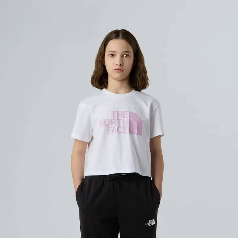THE NORTH FACE T-SHIRT CROP CON LOGO JR NF0A8DRQ9ZT