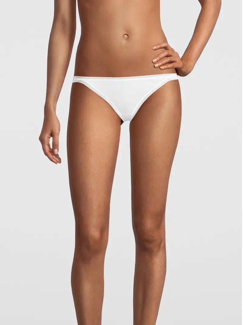 Thong with thin side stripes 300