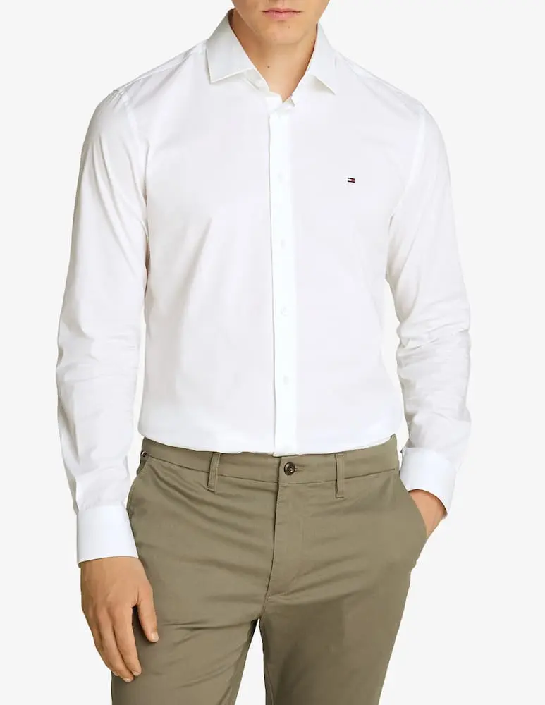 TOMMY HILFIGER CAMICIA TOMMY IN POPELINE UOMO MW38347 YAF