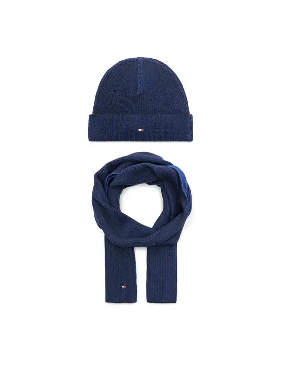 TOMMY HILFIGER GP FLAG BEANIE & SCARF AM11624