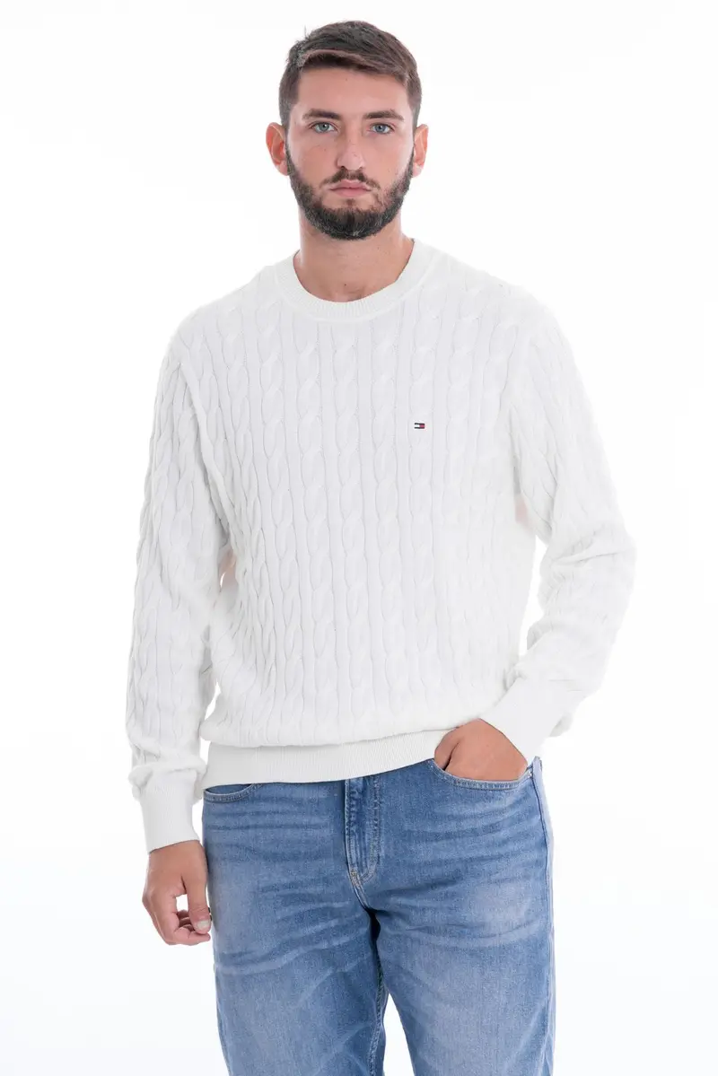 TOMMY HILFIGER M CLASSIC CABLE CREW NECK MW33132