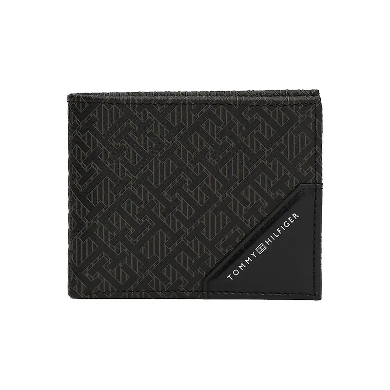 TOMMY HILFIGER PORTAFOGLI MONOGRAM MINI WALLET AM12774 BDS