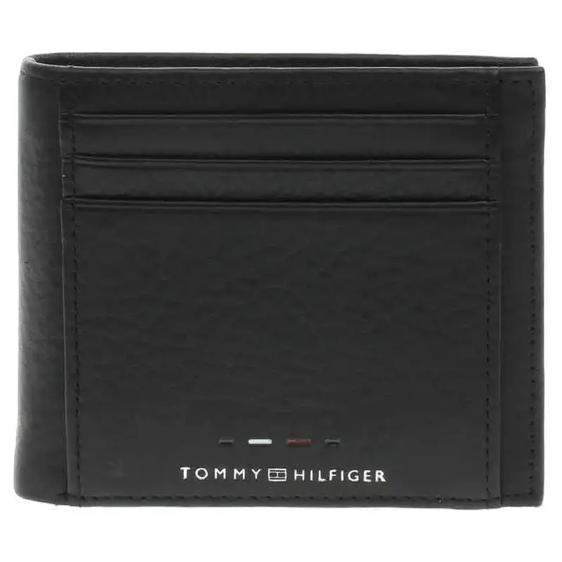 TOMMY HILFIGER PORTAFOGLI PREMIUM LEATHER EXTRA CREDIT CARD COIN AM13296 BDS