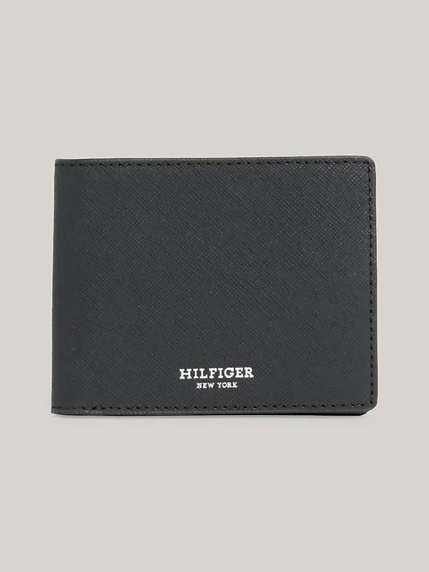 TOMMY HILFIGER PORTAFOGLI SAFFIANO MINI CREDIT CARD WALLET AM12194 BDS