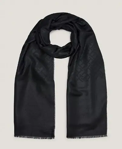 TOMMY HILFIGER TH EVENING MONOGRAM SCARF AW15931