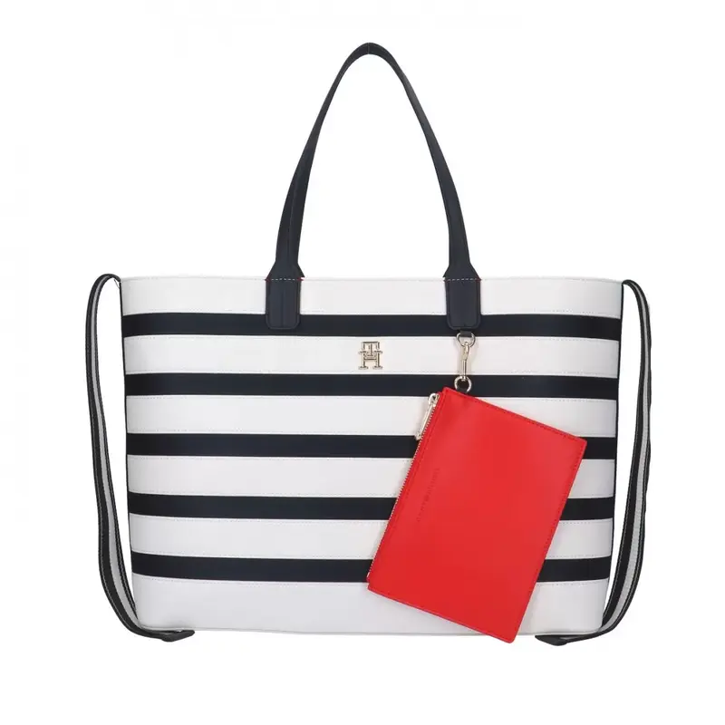 TOMMY HILFIGER W ICONIC TOTE STRIPES AW14762