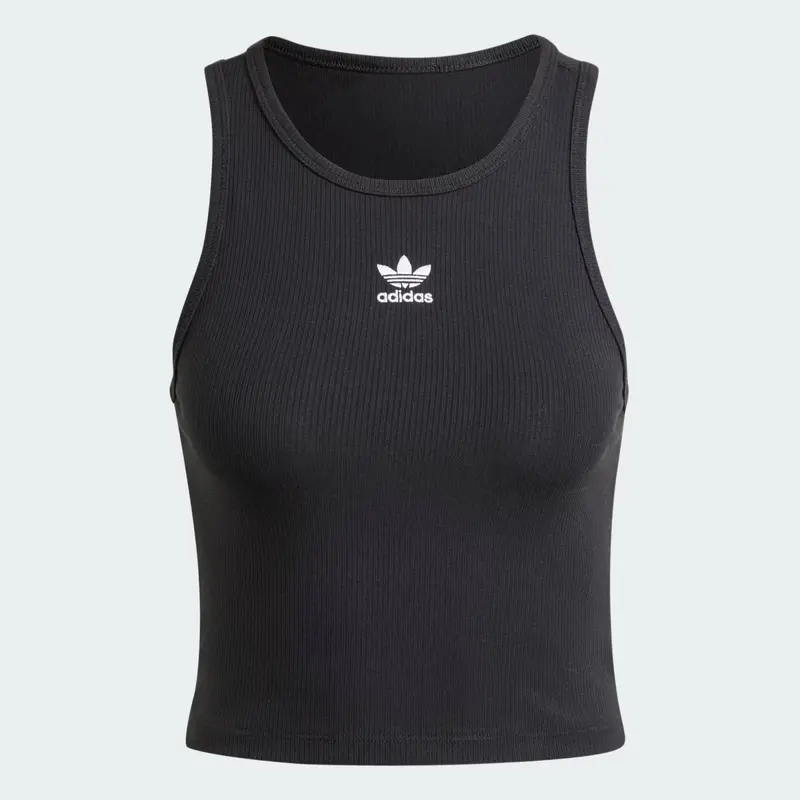 TOP ADIDAS ORIGINALS ESSENTIALS RIBBED BLACK