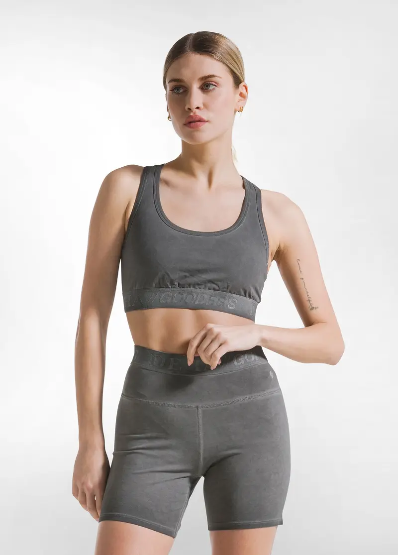 TOP SPORTIVO EFFETTO FADE NERO