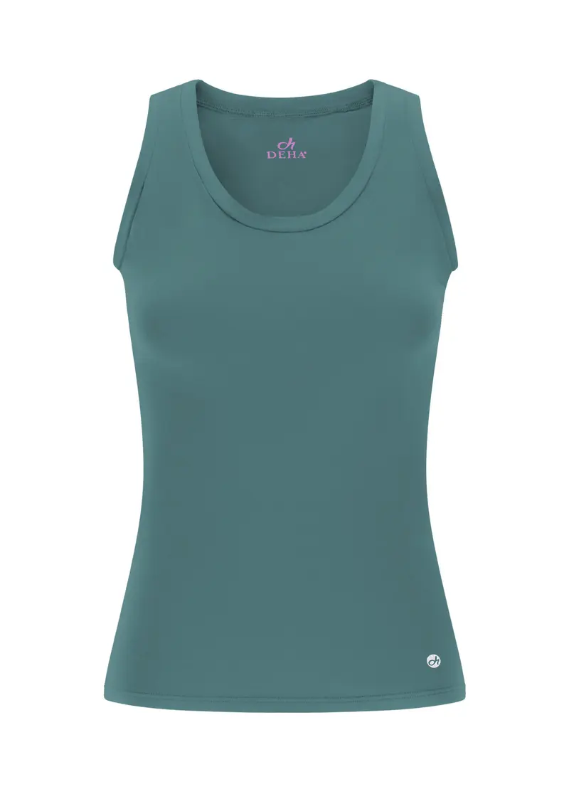 TOP VOGATORE JERSEY STRETCH BLU