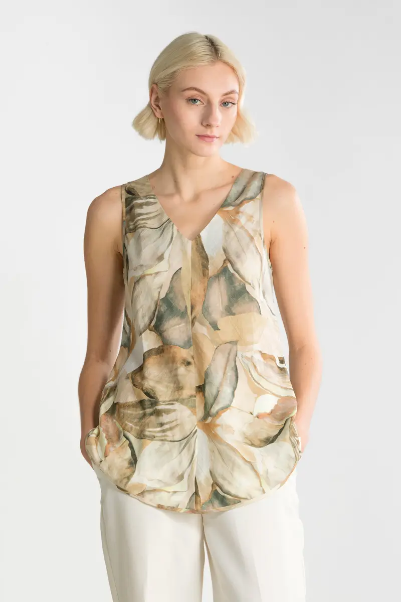 Top Woman VISCOSE and FLAX 7150VL
