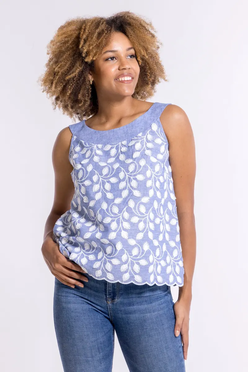Top Woman50% COTTON , 50% FLAX 5710M