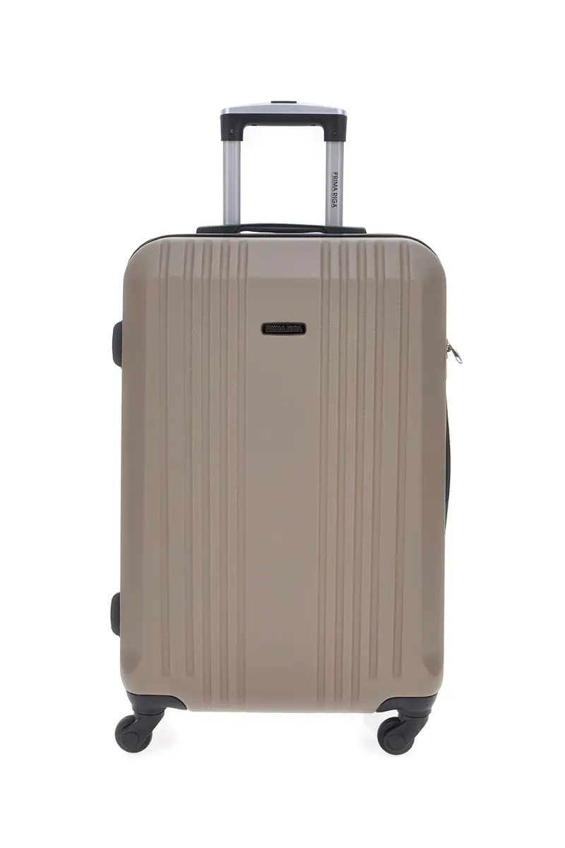 Trolley piccolo beige rigido con 4 ruote PRIMA RIGA 1235170/P