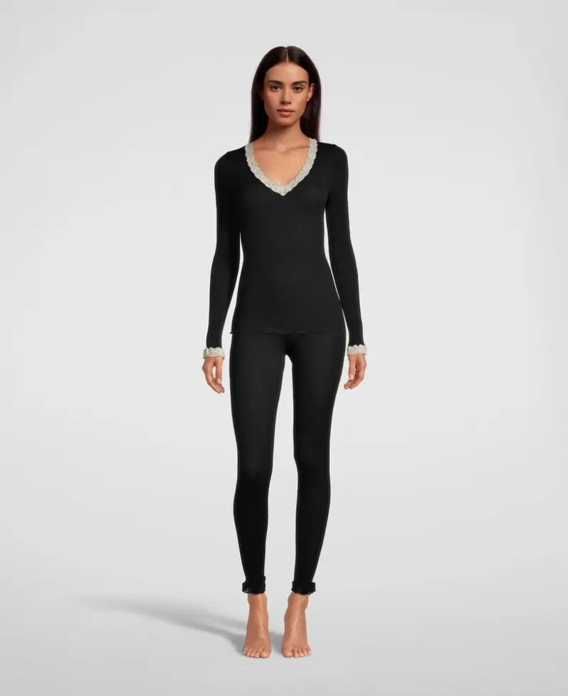 Tubular Leggings with lace 3419