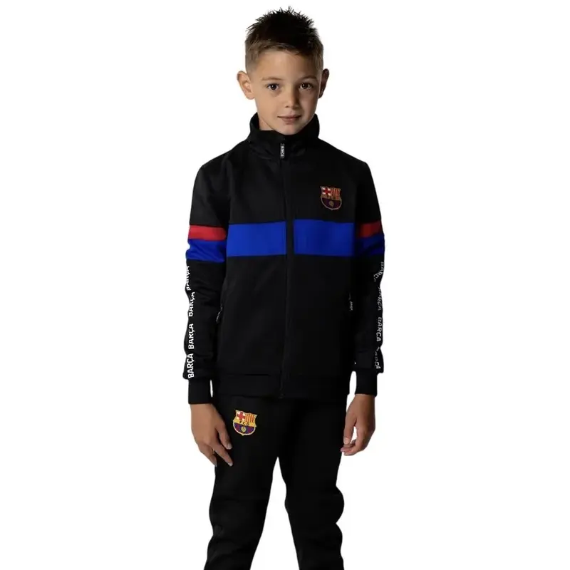 TUTA FC BARCELONA BAMBINO 2024/2025 NERA UFFICIALE 5002CHBLAP