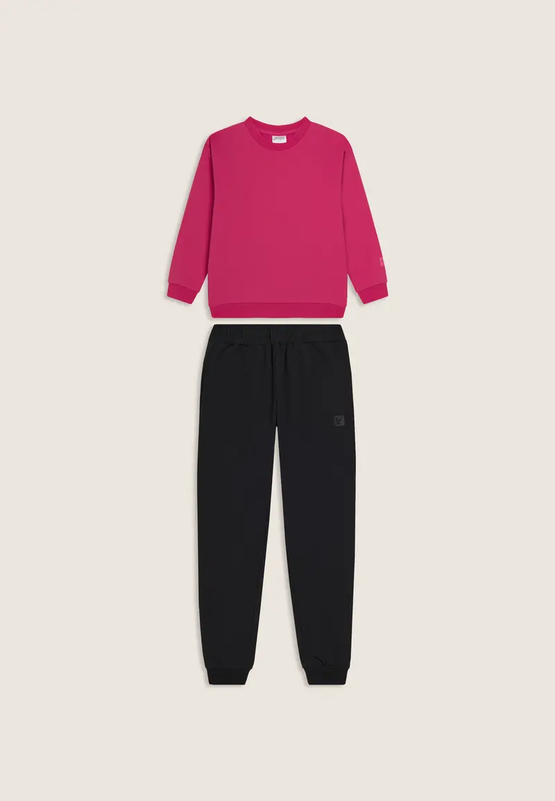 Tuta Junior regular girocollo con pantaloni fondo polsino
