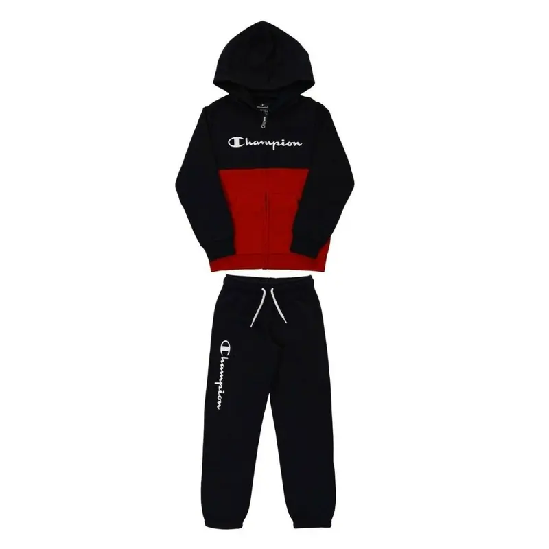Tuta sportiva da bambino Champion colore blu e rossa