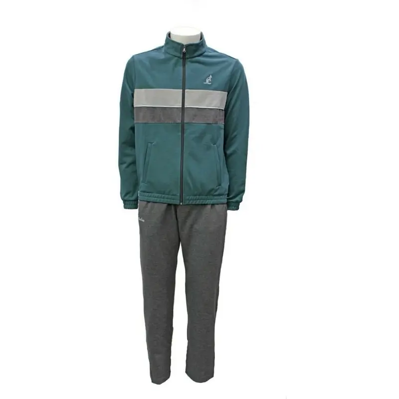 Tuta sportiva da uomo Australian colore verde scuro - grigio