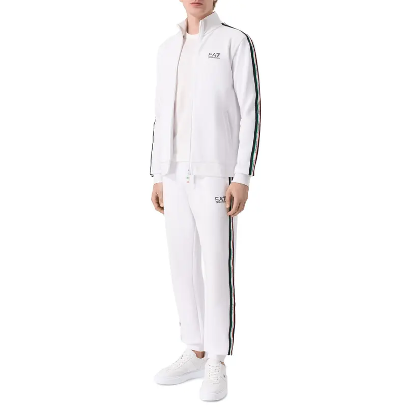 TUTA SPORTIVA UOMO EA7 EMPORIO ARMANI BIANCA E NERA