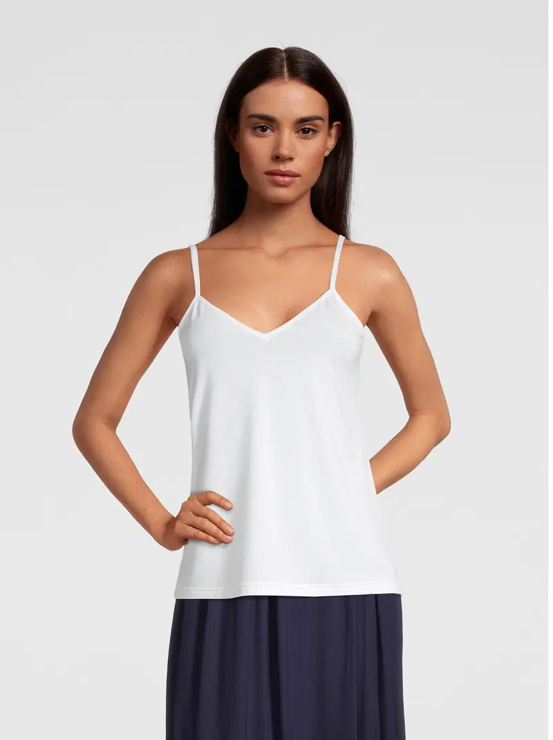 V neck Camisole Top in Micromodal 1231