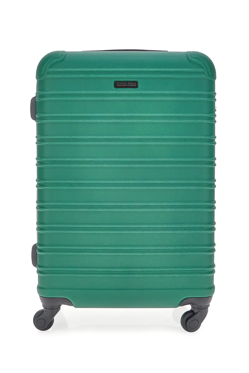Valigia Grande rigida verde con ruote girevoli Prima riga PR167/G