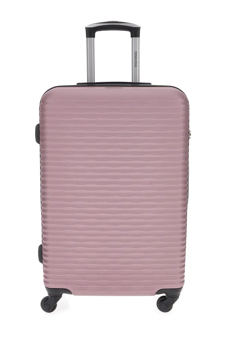 Valigia rigida rosa da cabina con ruote girevoli Prima riga PR166/P