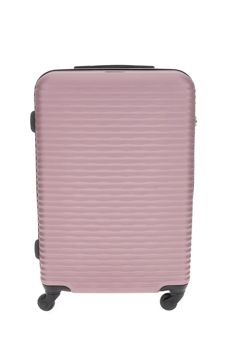 Valigia rigida rosa grande con ruote girevoli Prima riga PR166/G