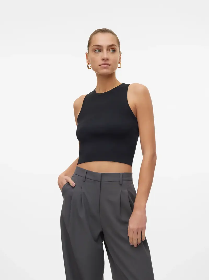 VERO MODA GINNY TOP CROP DONNA 10300339 BLK