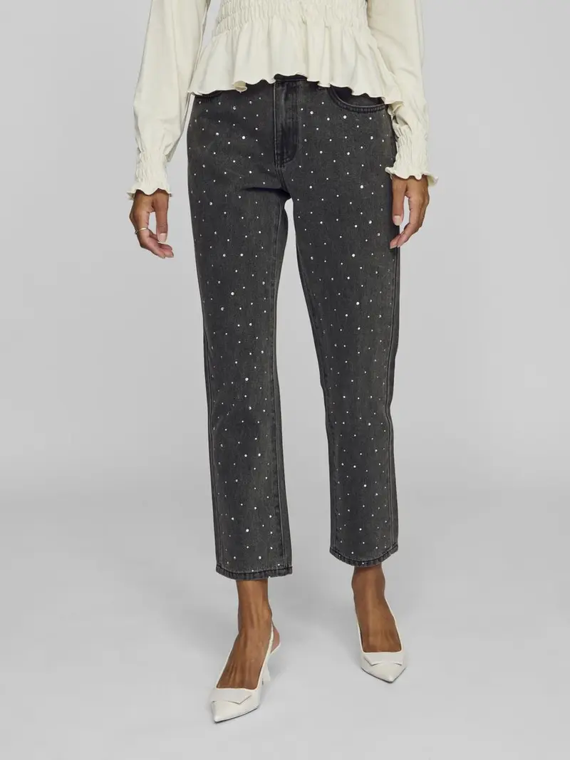 VILA JEANS ALICE BRILLANTINATO VITA ALTA DONNA 14102636 MGD