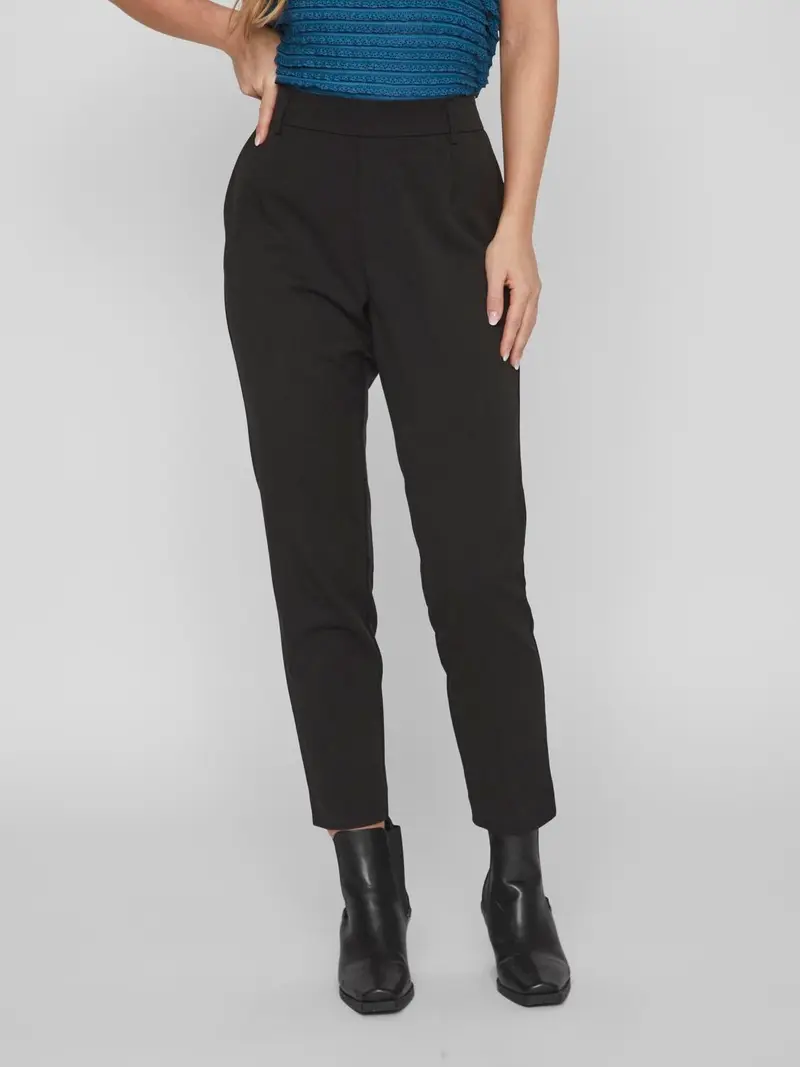 VILA PANTALONE VARONE SLIM DONNA 14087406 BLK