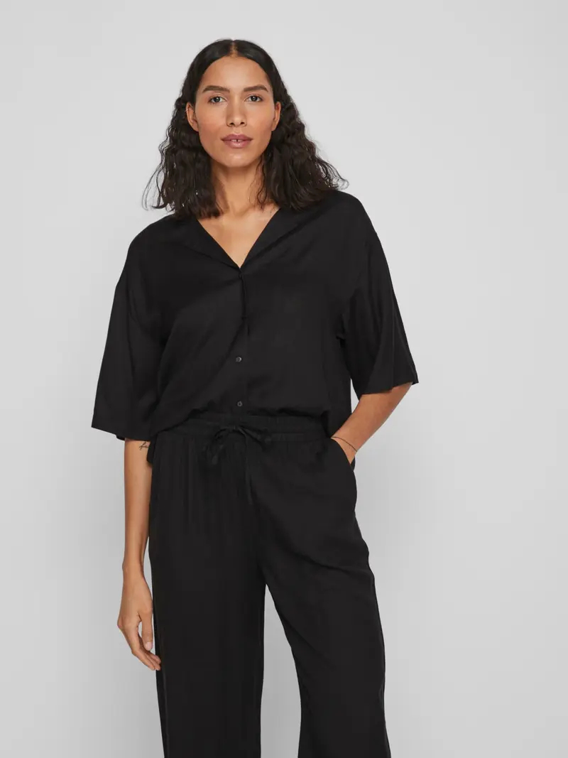 VILA T-SHIRT PRICIL SHORT SLEEVE DONNA 14085988 BLK