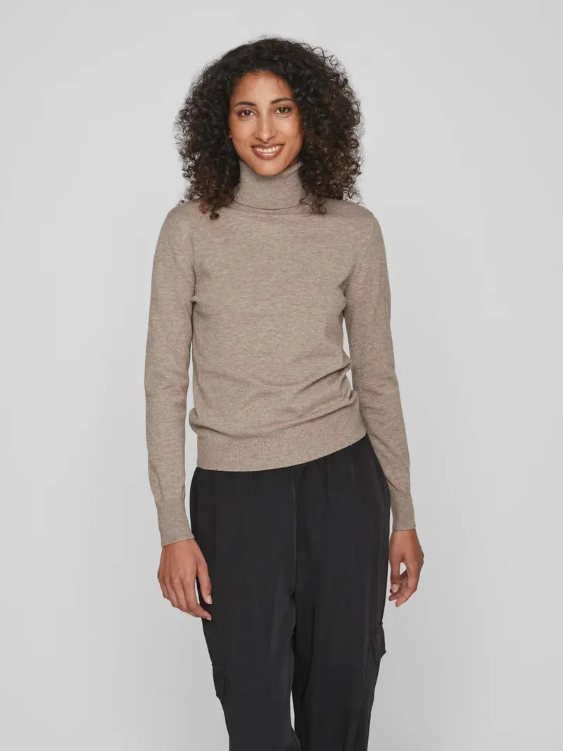 VILA W LONG SLEEVES ROLLNECK KNIT 14087512