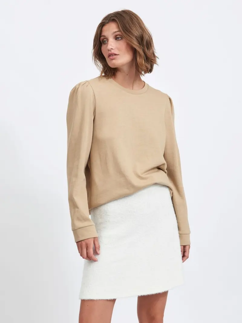 VILA W RUSTIE L/S SWEAT TOP 14068885