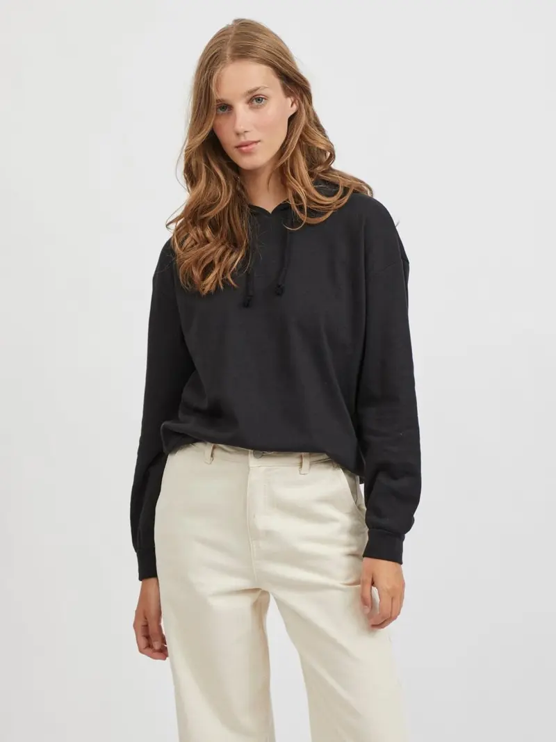 VILA W RUSTIE SWEAT HOODIE TOP 14071258