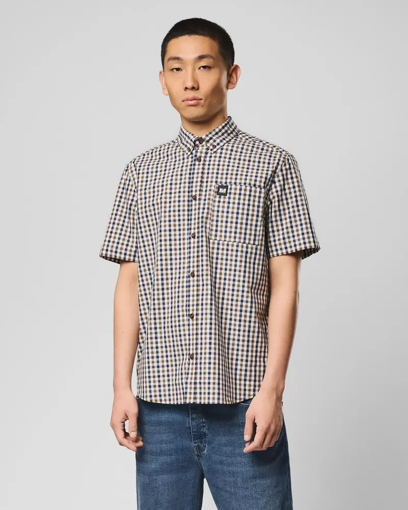WEEKEND OFFENDER CAMICIA MANICA CORTA A QUADRETTI SHSS2403 JOYCE