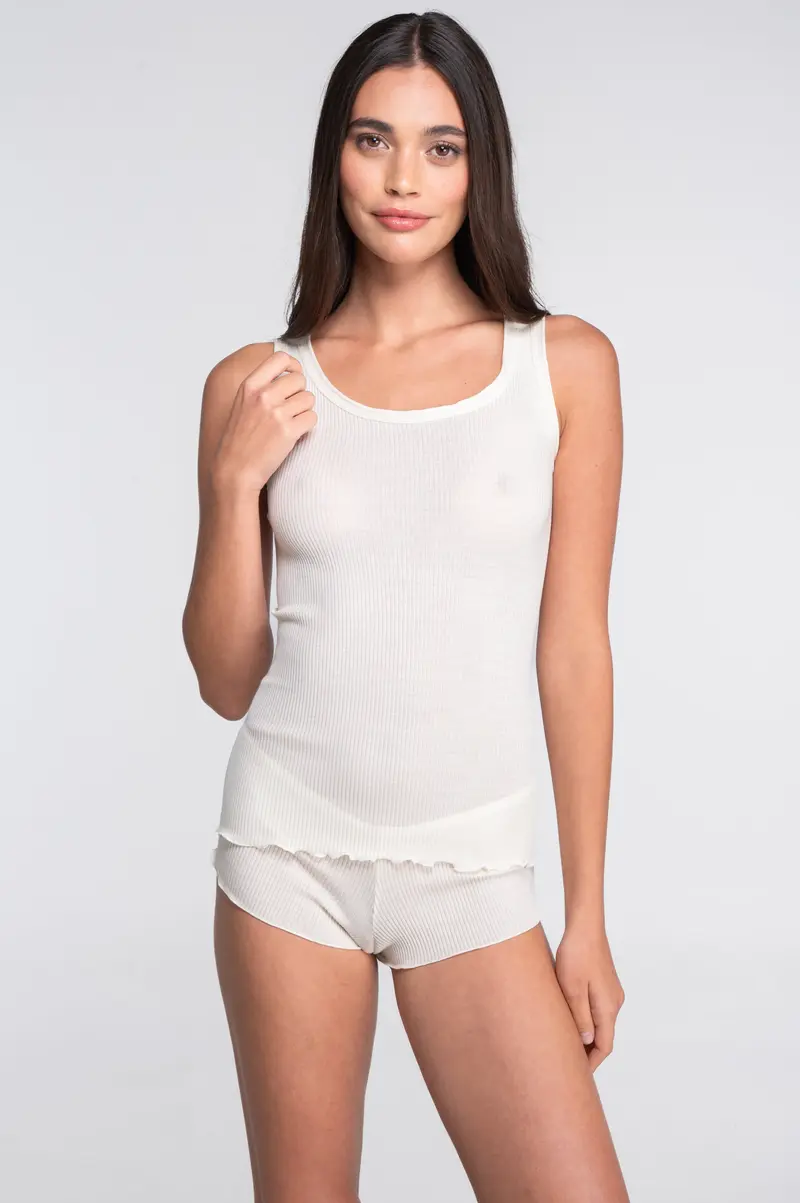 Wool and silk tank top 3442R