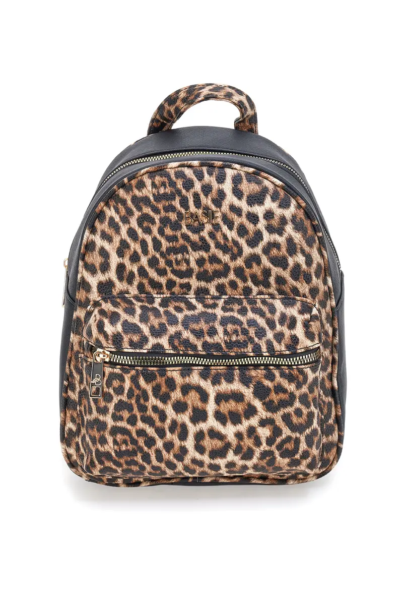 Zaino animalier con dettagli neri Basile BA1271N-MAC