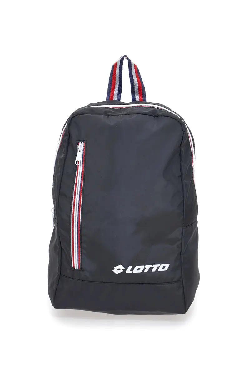 Zaino nero con zip a contrasto Lotto LTT438