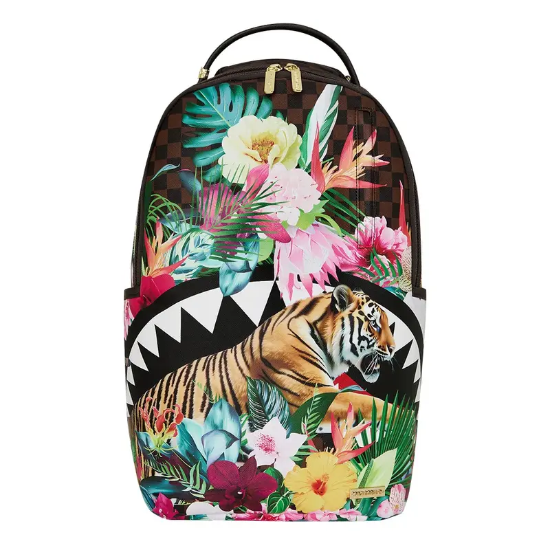 ZAINO UNISEX SPRAYGROUND FLOWERING JUNGLE SHARK 2 MULTICOLOR