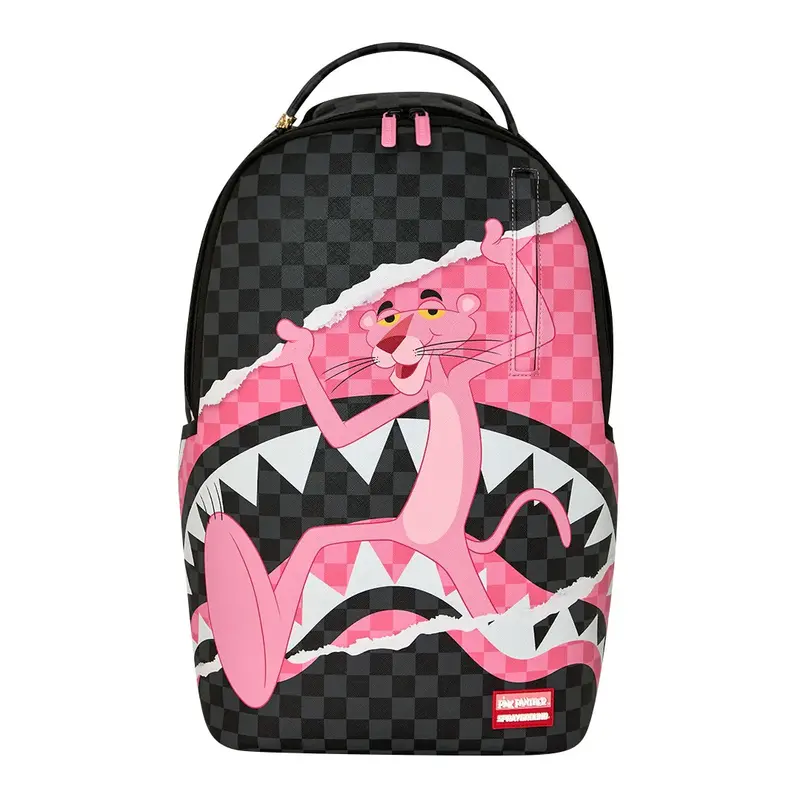 ZAINO UNISEX SPRAYGROUND PINK PANTHER ON THE RUN NERO E ROSA
