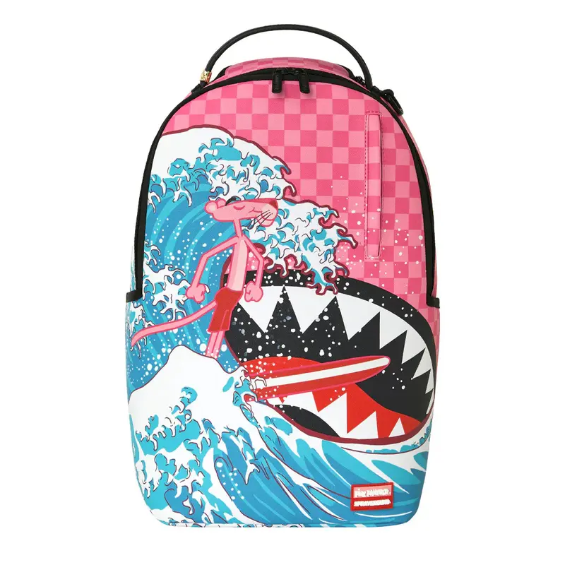 ZAINO UNISEX SPRAYGROUND PINK PANTHER SURF'S UP ROSA E CELESTE